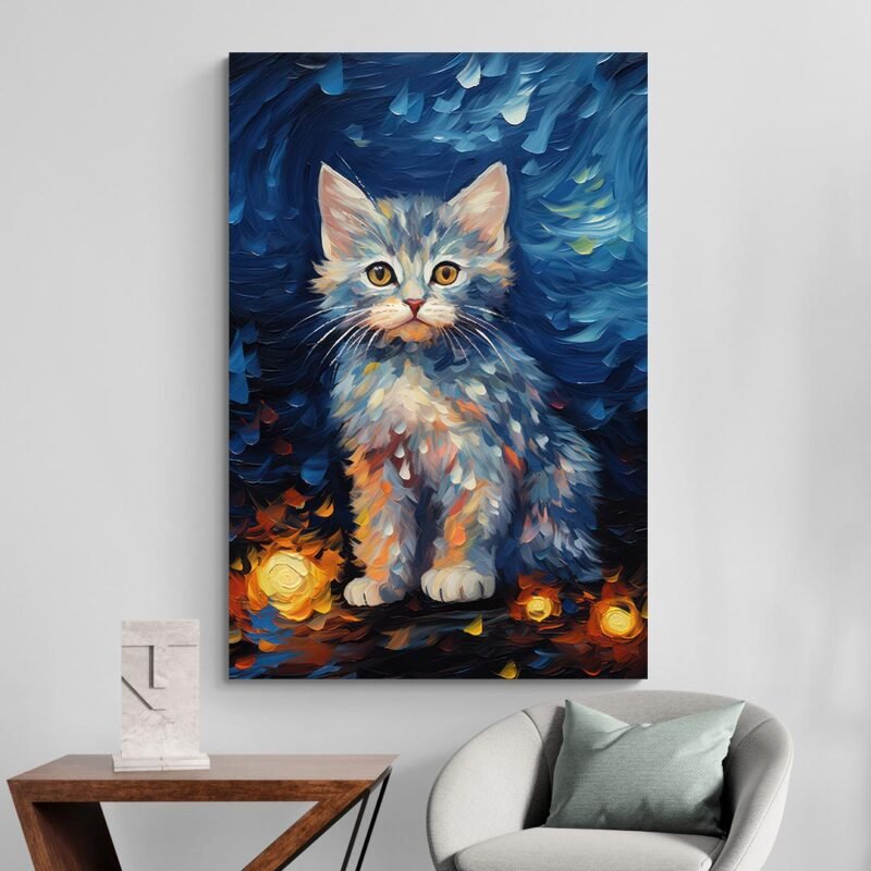 Tableau Chaton Maine Coon